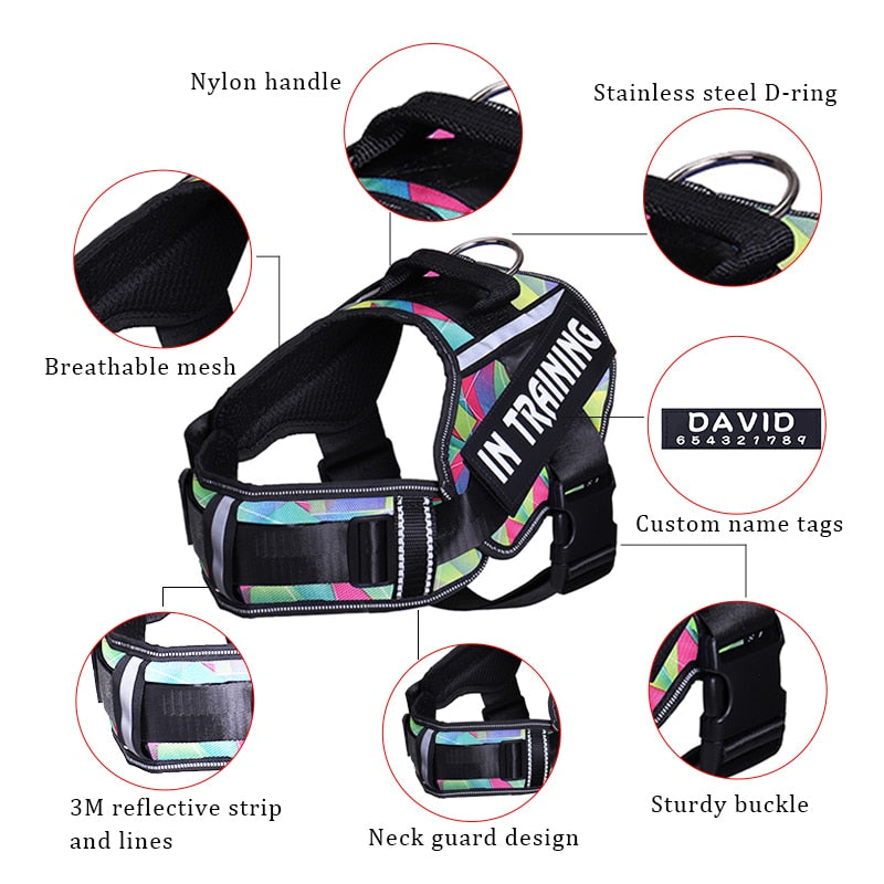 PetsSet®️ The Personalized No Pull Harness Adjustable